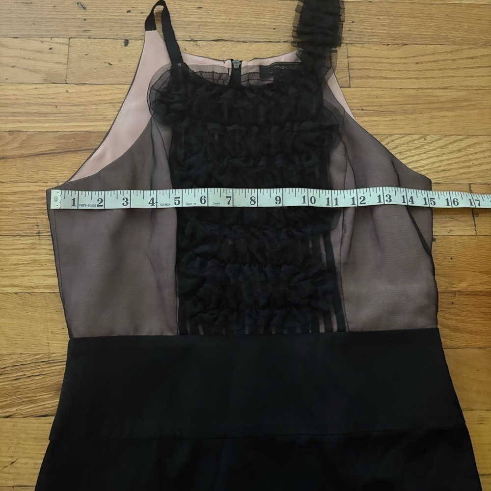 BCBG Black & Nude Silk Dress Size 6 - Picture 2 of 7